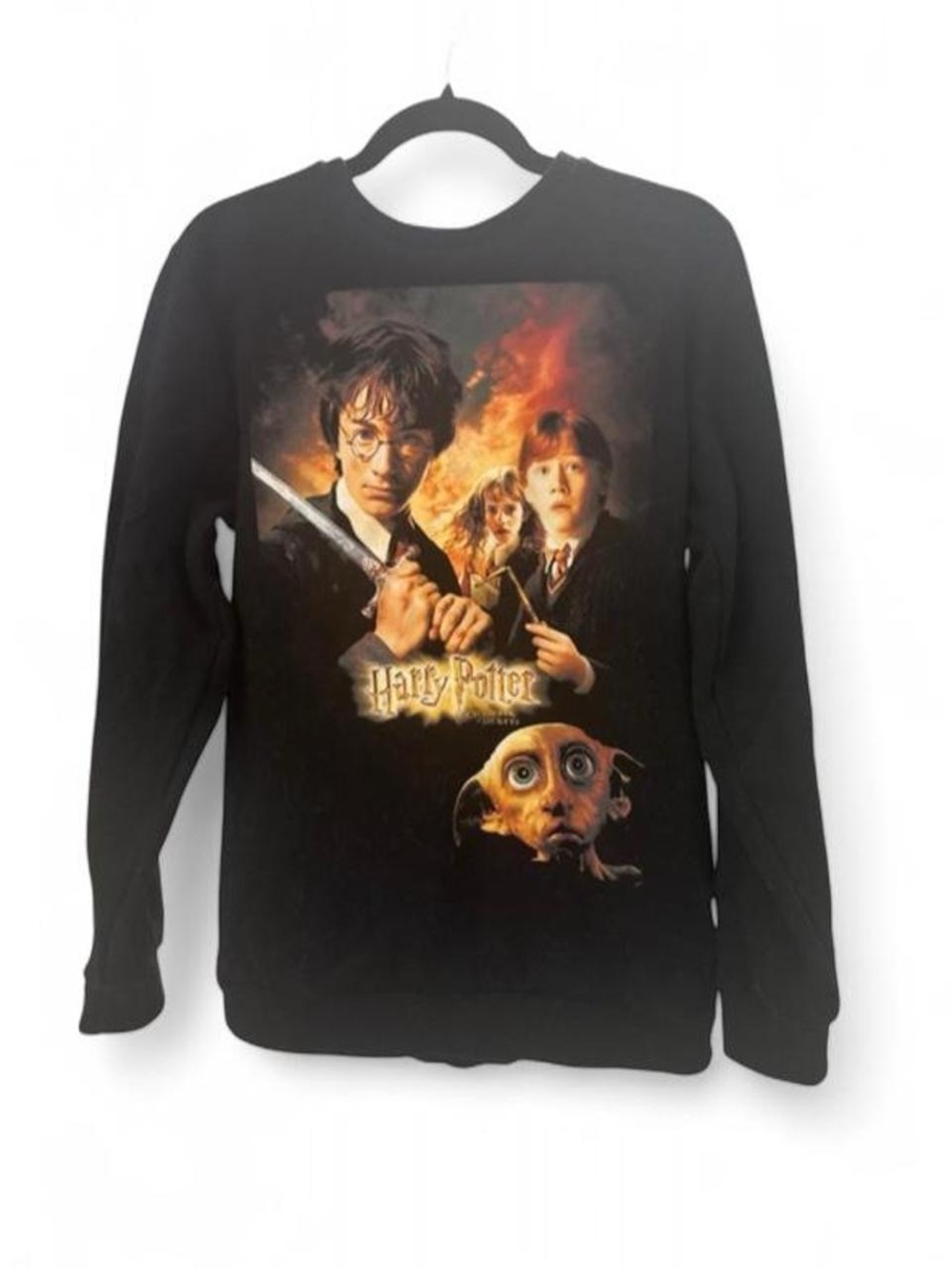 Harry Potter Black Graphic Crewneck Sweater